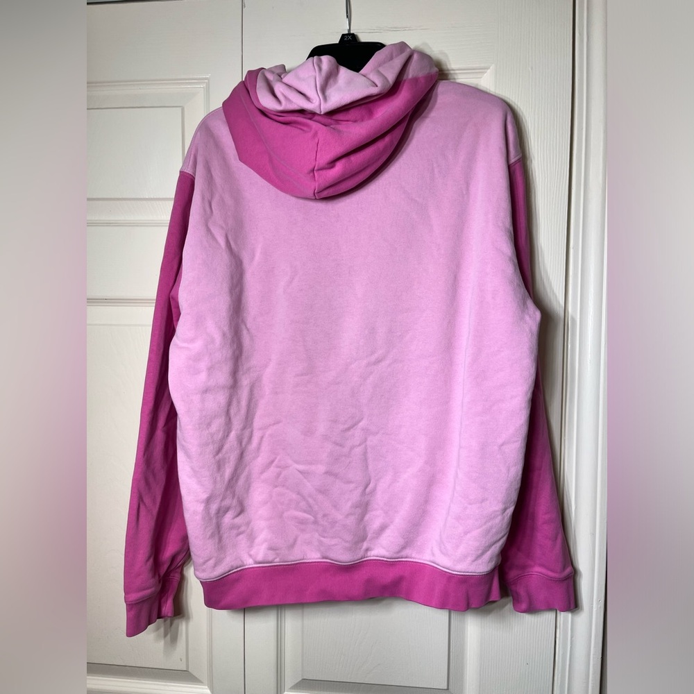 Gap x Barbie Pink Colourblock Hoodie Sweatshirt - Picture 7 of 7